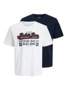 Jack & Jones Junior T-shirt JJELOGO TEE SS 2 COL AW25 2PK MP JNR (set,...