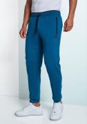 John Devin Sweatbroek Joggingbroek met zijzakken en bindband van katoe...