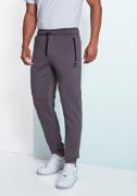 John Devin Sweatbroek Joggingbroek met zijzakken en bindband van katoe...