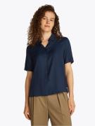 Tommy Hilfiger Shirt met korte mouwen SOFT VISCOSE S/S SHIRT in uni kl...