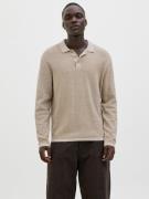 Jack & Jones Gebreide trui JJEGEORGE KNIT POLO LS SN