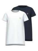 Name It Shirt met korte mouwen NKFVIOLINE 2P SS LOOSE TOP (set, 2-deli...