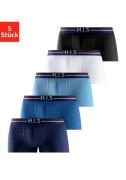 H.I.S Hipster strak zittende boxershorts met strepen van katoenmix (se...