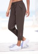 Venice Beach 7/8 broek met ritsdetails op de zakken, comfortabele swea...