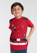 KIDSWORLD T-shirt Brandweer Korte mouwen, basic pasvorm, bedrukt, rond...