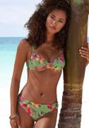 Lascana Bikinitop met beugels MALIA met tropische print