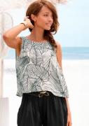 s.Oliver RED LABEL Beachwear Top van gekreppte viscose, zomers blouses...