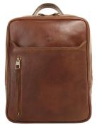 Piké Laptoprugzak echt leer, made in italy