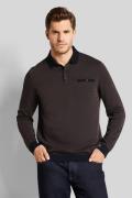 Bugatti Poloshirt met lange mouwen in 2-tone-look