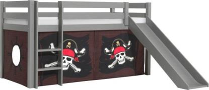 Vipack Speelbed Pino, massief dennenhout, met lattenbodem en textielse...