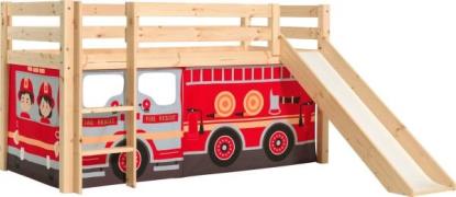 Vipack Speelbed Pino, massief dennenhout, met lattenbodem en textielse...