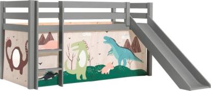 Vipack Speelbed Pino, massief dennenhout, met lattenbodem en textielse...