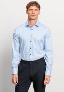 OLYMP Businessoverhemd No. Six super slim met fijne faux-unistructuur
