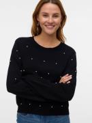 Vero Moda Trui met ronde hals VMGLORY PEARL LS O-NECK PULLOVER BOO