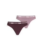 PUMA String PUMA WOMEN STRING 2P met smalle elastische logo-tailleband...