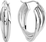 Firetti Paar creolen Sieraden cadeau zilver 925 oorbellen meerlagenopt...