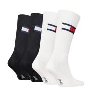 Tommy Hilfiger Sokken TH UNI TJ SOCK 4P FLAG Logo-vlag zijdelings, rib...