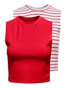 Only Crop-top ONLCHOICE S/L 2-PACK TOP BOX JRS (set, 2-delig)