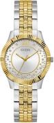 Guess Kwartshorloge Starstruck Horloge, dameshorloge, stalen band, min...