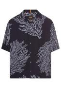 Boss Orange Overhemd met korte mouwen Lapisy met grote print van octop...