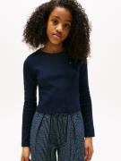 Tommy Hilfiger Shirt met lange mouwen POINTELLE TOP LS voor kinderen t...