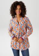 Aniston CASUAL Blouse zonder sluiting met interessant retro-patroon