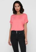Only T-shirt ONLMOSTER – Shirt met korte mouwen en omslag en klassieke...