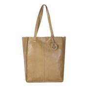 HARBOUR 2nd Shopper Elbe 1 van leer met kenmerkende merk-anker-label e...