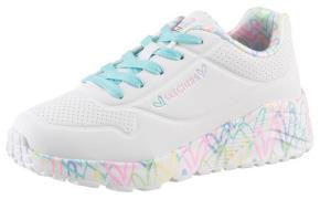Skechers Sneakers UNO LITE-LOVELY LUV , veterschoen met bedrukte zool,...