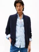 Tommy Hilfiger Vest STRIPE STRUCTURE modieus breipatroon, opstaande kr...