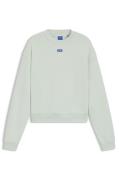 HUGO Blue Sweatshirt Delessa met opgestikt logo
