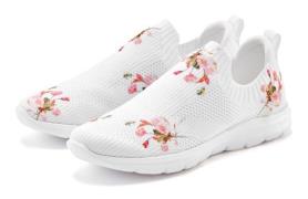Lascana Sneakers voor instappen met bloempatroon vegan