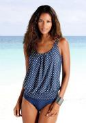 Lascana Oversized tankini in modieus stippen-design