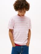Tommy Hilfiger T-shirt INTERLOCK STRIPE HTR T-SHIRT SS voor kinderen t...