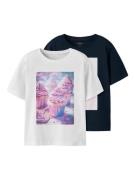 Name It T-shirt NKFVOTEA 2P SS NREG TOP (set, 2-delig)