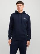 Jack & Jones Hoodie JJBEAU – Sweater met logo print, slim fit en katoe...