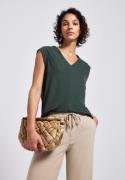 STREET ONE Shirttop in silk-look
