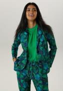 Aniston SELECTED Jerseyblazer met grootvlak en abstract bladerenpatroo...