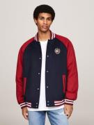 TOMMY JEANS Bomberjack TJM WOOL BLEND CREST BOMBER Color Block-ontwerp...
