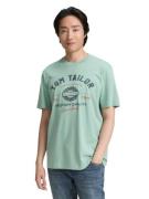 Tom Tailor T-shirt met grote logo-frontprint