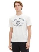 Tom Tailor T-shirt met grote logo-frontprint