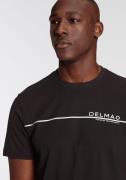DELMAO T-shirt Korte mouw, met coole print, ronde halslijn, van 100% k...