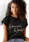Lascana T-shirt met print aan de voorkant, katoenen shirt met korte mo...