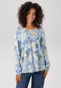Aniston CASUAL Blouse zonder sluiting met harmonieuze bloemenprint