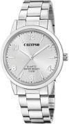 CALYPSO WATCHES Kwartshorloge Basic Horloge, herenhorloge, stalen band...