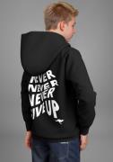 KangaROOS Hoodie Spruch: NEVER GIVE UP