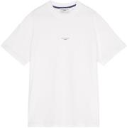 Marc O'Polo DENIM T-shirt met labeling vooraan in het midden