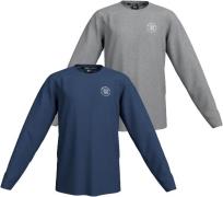 H.I.S Shirt met lange mouwen 2-pack shirts met logo-opdruk (set, 2-del...