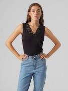 Vero Moda Shirt met V-hals VMROSA SL V-NECK TOP JRS NOOS