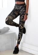 active by Lascana Functionele legging Sportleggings met glanzende prin...